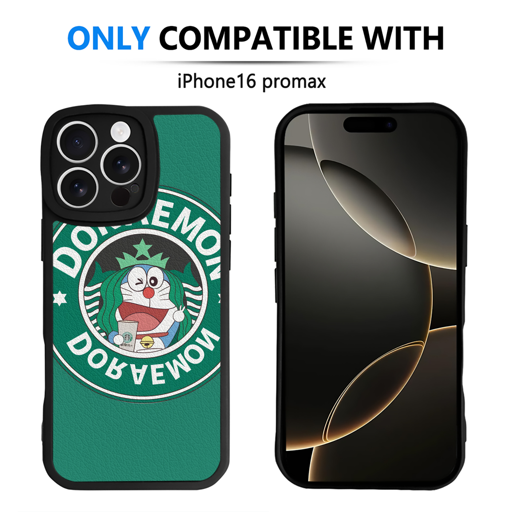 （画像用） ドラえもん Doraemon 【iPhone 16シリーズ対応】シリコンスマホケース（レザー調） 材質：シリコン